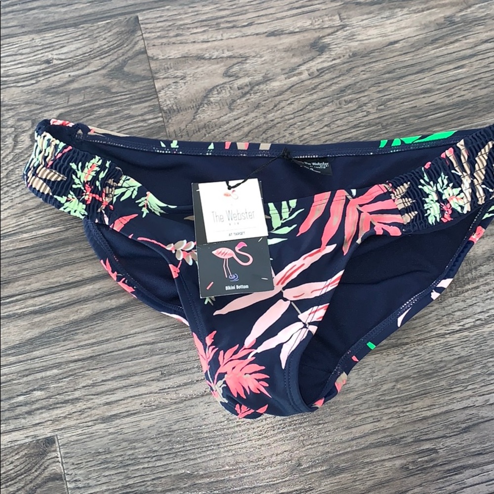 The Webster Miami Sz M Palm Print Hipster Bikini